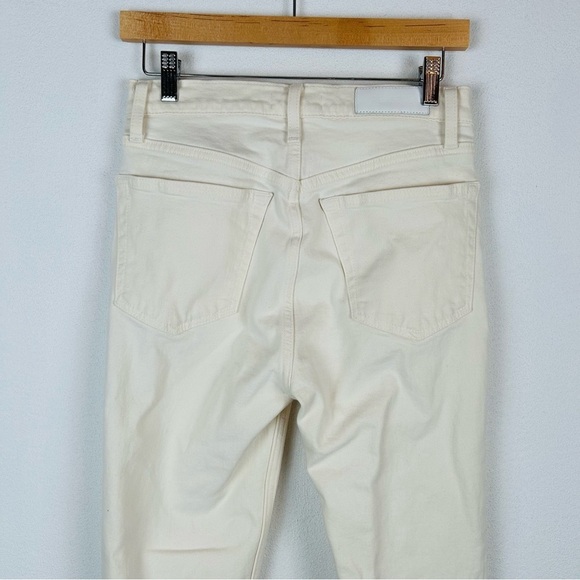 REDONE 90s High Rise Ankle Crop Jeans Vintage White 27 - Picture 5 of 13